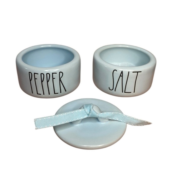 Rae Dunn Stacker Salt & Pepper Stacker Pastel Baby Blue - Picture 3 of 11